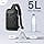 hk Sling Bag for Man, Waterproof Utility Crossbody Bag with Anti-theft Pocket, Black