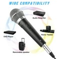 thumbnail image 3 of EEEkit Dynamic Microphone for Singing with 10 ft XLR Cable, Metal Handheld Mic Compatible with Karaoke Machine/Speaker/Amp/Mixer for Karaoke Singing, Speech, Wedding and Outdoor Activity, 3 of 9