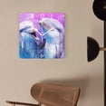 thumbnail image 4 of 10 Inch Wall Clock Battery Operated Silent Clock Decorative for Office, Kitchen, Outdoor, Living Room，Happy Dolphin Ocean Sea Water Colorful Pattern, 4 of 4
