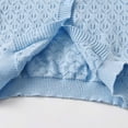 thumbnail image 7 of Huowey Kids Lace Cardigan Knit Sweater Button Down Hollow Out Long Sleeve Fall Jacket For Girls Lightweight Soft Comfy Solid Round Neck Coat,Blue,2-3 Years, 7 of 7