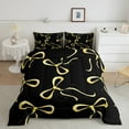 thumbnail image 2 of jejeloiu Cartoon Bow Tie Bedding Comforter Set,Kawaii Bowknot Print Twin Comforter Sets,Yellow Ribbon Bowtie Bedding Set For Girls Kids,Microfiber Bedroom Decor Reversible,2pcs, 2 of 8