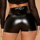 thumbnail image 4 of ICHUANYI Clearance Fashion Womens Trousers Sexy Basic High Waist Faux Leather Tight Leggings Short Pants Club Shorts(Black, XXL) ICHUANYI WER2023081000431, 4 of 8