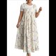 thumbnail image 2 of Vestido de Verano para Mujer, Talla Grande, Informal, Sin Mangas, con Tirantes Finos, para Playa Flores de Albaricoque 4XL, 2 of 7