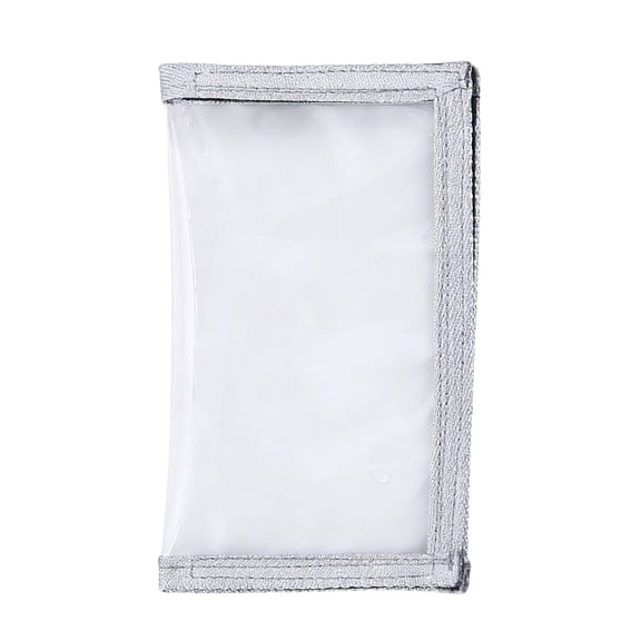 Plyzle PVC Fishing Lure Storage Bag, Transparent Tackle Organizer Box with Reinforced Edges for Baits and Gear, 7.87 in,Gray