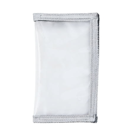 Transparent Fishing Lure Protective Bag Gray Trimmed Small Size Pouch - Clear & Protective Storage For Fishing Tackle Easy Viewing - For Anglers Outdoor Fishing Home & Travel