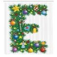 thumbnail image 3 of Ambesonne Letter E Shower Curtain, Capitalized E Big Star, 69"Wx70"L, Multicolor, 3 of 3