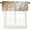 Brown, variant on Orange Ombre Valance Curtain for Kithchen Windows Orange and Grey Gradient Modern Abstract Geometric Valance Tier Curtain Rod Pocket Valances for Bedroom/Living Room/Bathroom, 1 Panel, 54 x 18 Inch