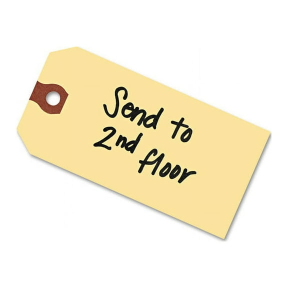 Avery Unstrung Shipping Tags, 13-pt. Stock, 6 1/4 x 3 1/8, Manila, 1,000/Box (12308)