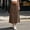 *Brown, variant on Women's High Waisted Cargo Midi Skirt,Elastic Waist Casual Skirt with Pockets a-Army Green,Women's Plus XXL
