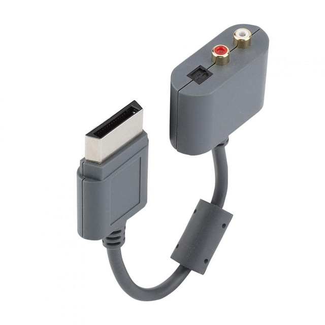 Adaptador de Audio óptico Octpeak RCA para Xbox 360 y Xbox 360 Slim Color gris