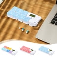 thumbnail image 1 of Medication Management,7-Day Pill Organizer,Smart Alarm Box,Weekly Travel Case,Fish Oil Storage,Compact compartments,Reminder Function,Portable Dispenser,Health Scheduling, 1 of 9
