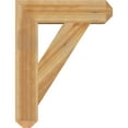 thumbnail image 3 of Ekena Millwork 6"W x 26"D x 34"H Traditional Craftsman Rough Sawn Bracket, Western Red Cedar, 3 of 13