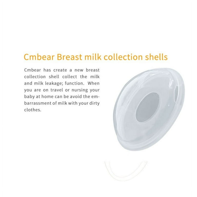 Elvie Catch Milk Collection Shells | Set of Two Discreet Leak-Protection  Silicone Cups, Reuse Your Milk| Reusable Breast Shells Collect Up to 1oz |  No