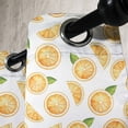 thumbnail image 3 of Ambesonne Orange Grommet Curtain, Watercolor Fruit Slices, 50" x 108", Orange Green White, 3 of 6