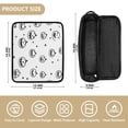 thumbnail image 4 of Hair Tools Travel Bag with Removable Heat Resistant Mat for Straighteners, Curling Iron and Haircare Accessories Minimalist Halloween Pattern, 4 of 8