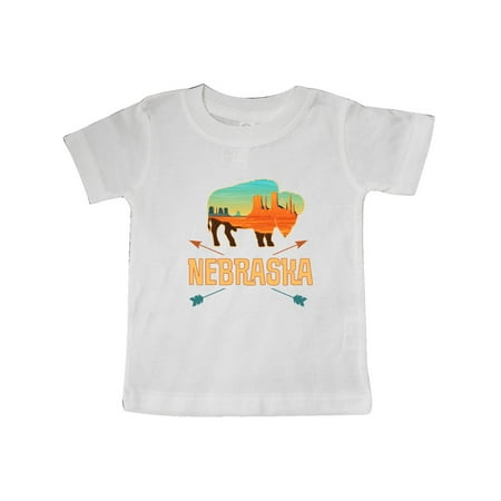 

Inktastic Nebraska Vacation Buffalo Gift Baby Boy or Baby Girl T-Shirt