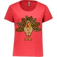 thumbnail image 3 of Inktastic Thanksgiving Turkey Women's Plus Size T-Shirt, 3 of 5