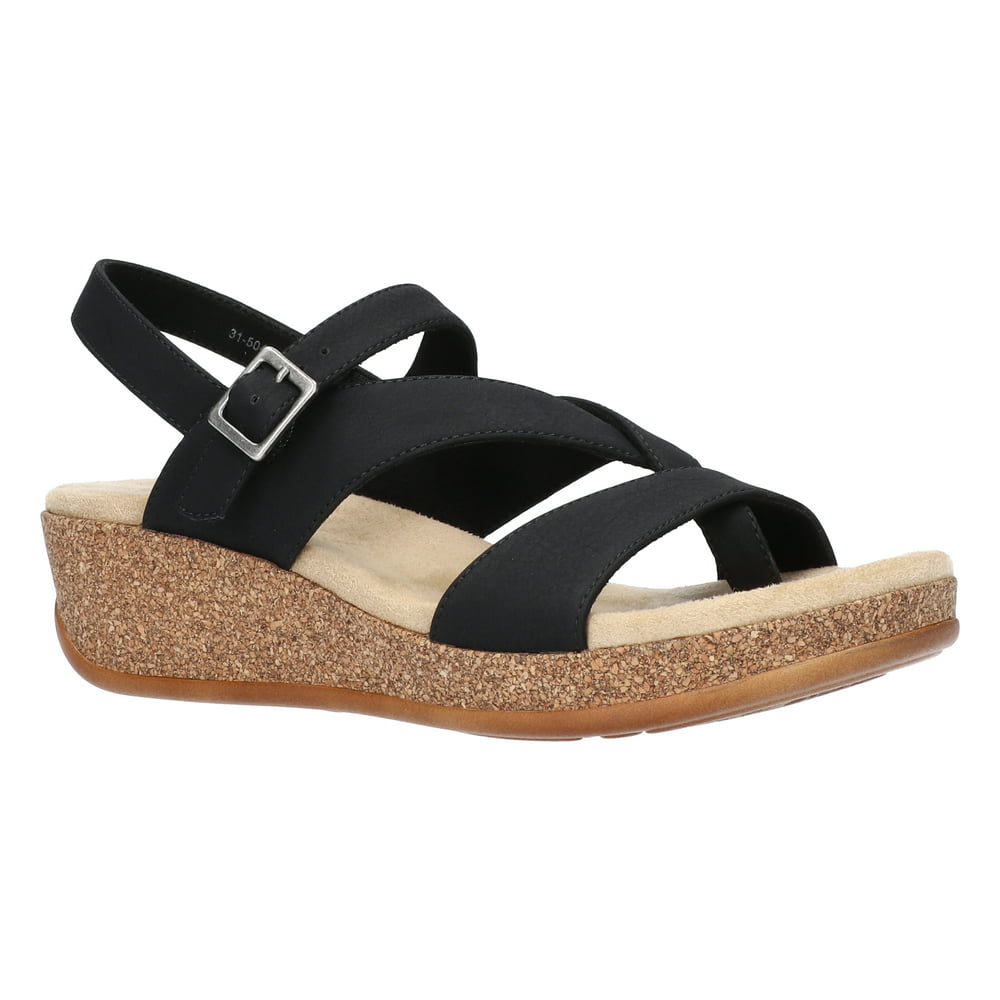 Easy Street - Easy Street Capture Comfort Sandals (Women) - Walmart.com ...