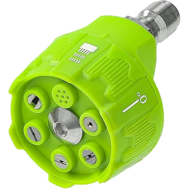 Tool Daily Pressure Washer Spray Nozzle, 6-in-1 Quick Changeover, Power Washer Nozzle With 1/4'' Quick Connect, 2500 Psi