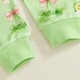 thumbnail image 4 of mgoYE Baby Boy Clothes 9-12 Months St Patricks Day Baby Boy Girl Outfit Infant Shamrock Print Sweatshirts Pants Set Toddler Cute Top Suit Clothes(Green,3-6 Months), 4 of 7