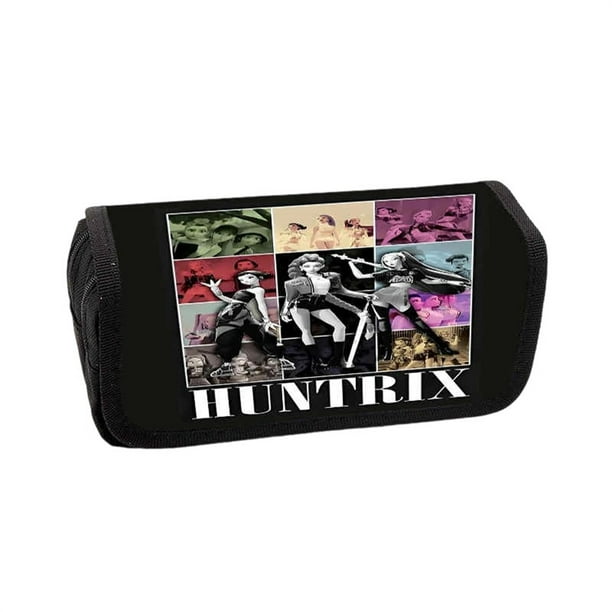 Kpop Demon Hunters Large Pencil Case with Zipper 7.9" Storage Pen Bag Organizer Stationery, Portable Makeup Bag Best Cute Xmas Collectible Birthday Gift