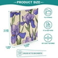 thumbnail image 6 of ALAZA Purple Flower Hardcover 3 Ring Binder 1.5" Round Rings Interior Pockets Binders Organizer 2 Pack, 6 of 9