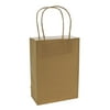 Fun Express - Med Gold Craft Bags for Wedding - Party Supplies - Bags - Paper Gift W & Handles - Wedding - 12 Pieces