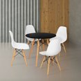 thumbnail image 4 of Kit Mesa Eames Onof kitMNM-01TBK Diseño Redondo 4 Sillas Blanco, 4 of 4