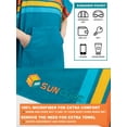 thumbnail image 3 of SUN CUBE Surf Poncho Changing Robe with Hood, Thick Quick Dry Microfiber Wetsuit Changing Towel for Surfing Beach Swim Outdoor Sports Men, Absorbent Wearable Towel Cover Up with Pocket, Sunset Blue, 3 of 6