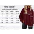 thumbnail image 6 of MOSHU Crewneck Sweaters for Women Drop Shoulder Long Sleeve Tops Side Slit Oversized Pullover Sweaters, 6 of 9