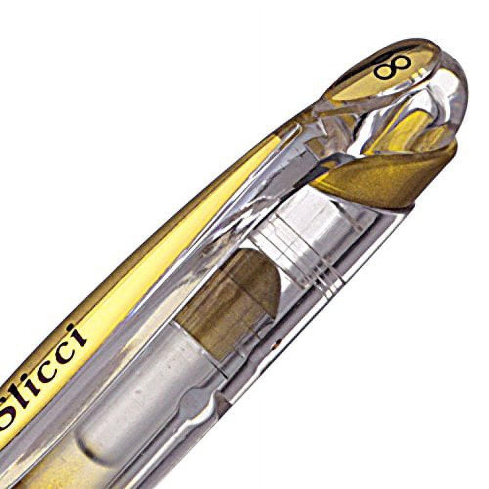 Pentel Slicci Extra Fine Metallic Gel Pens Metallic Gold 6/pack (99027-pk6)  : Target