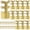 Gold, variant on Baseboard Corner Protectors, Baseboard Corner Protectors, Brass Vintage Metal Corner Bracket, Skirting Board Guards for Home Cabinet Doors