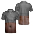 thumbnail image 4 of OIOLOYJM Mens Golf Shirts Summer 3D Print Creativity Performance Short-Sleeve Mesh Casual Quick Dry Breathable Polo Shirts Trendy Cute Cuteout Collared Shirts Dark Gray 2XL, 4 of 5