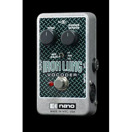Electro Harmonix Iron Lung Vocoder Pedal w/ AC Adapter Vocal Effects Stomp Box Part Number: (Best Vocal Harmonizer Pedal 2019)