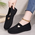 thumbnail image 5 of IEMIEMIEM Orthopedic Shoes for Women Arch Support Slip on Non Slip Running Shoes Wide Width Mesh Stretch House Shoes Soft 2026 New Foam Shoes Black 8 Wide, 5 of 5