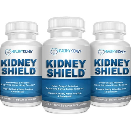 Healthy Kidney Kidney Shield: Kidney Detox Supplement plus Vitamins, Supports Kidney Health, 120 ct. (3 pack)