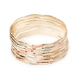 thumbnail image 1 of Pulsera Semanario Ametrinaa 3 Oros ZigZag 3mm Chapa de Oro 18k M, 1 of 5