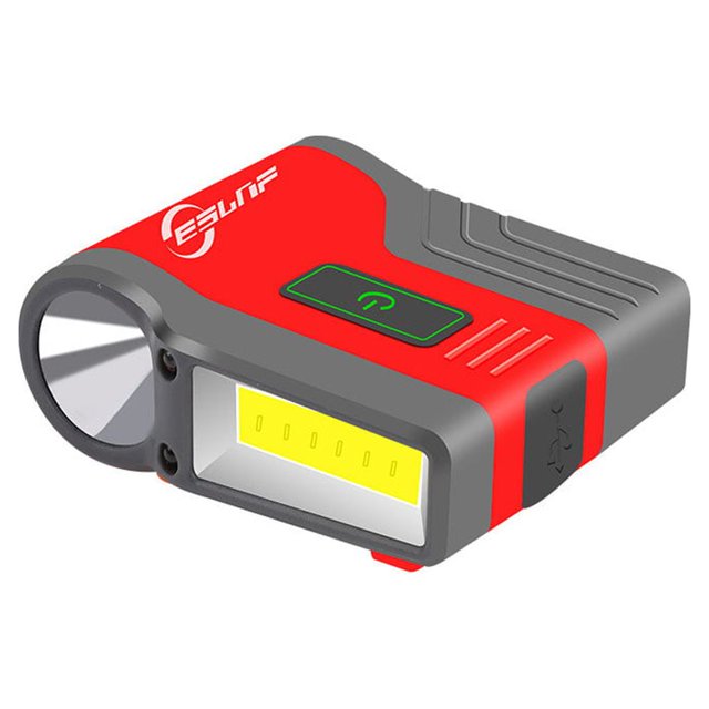 Luz de clip de Inducción Naiovety ESLNF 300lm Desmontable batería Recargable USB color Rojo