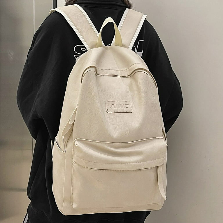 Female Male Leather Luxury Backpack New Girl Boy PU Cute Student Bag Trendy  Women Backpack Ladies Men Kawaii Travel College Bags