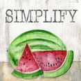 thumbnail image 3 of Tava Studios 20x20 Black Modern Framed Museum Art Print Titled - Watermelon Simplify, 3 of 5