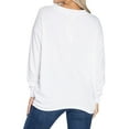 thumbnail image 2 of Women's White Texas Longhorns Bailey V-Neck Tri-Blend Tunic, 2 of 2