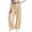 Beige, variant on Girls Wide Leg Sweatpants Fashion High Waisted Casual Baggy Joggers Girls Athletic Pants with Pocket Size 7-16