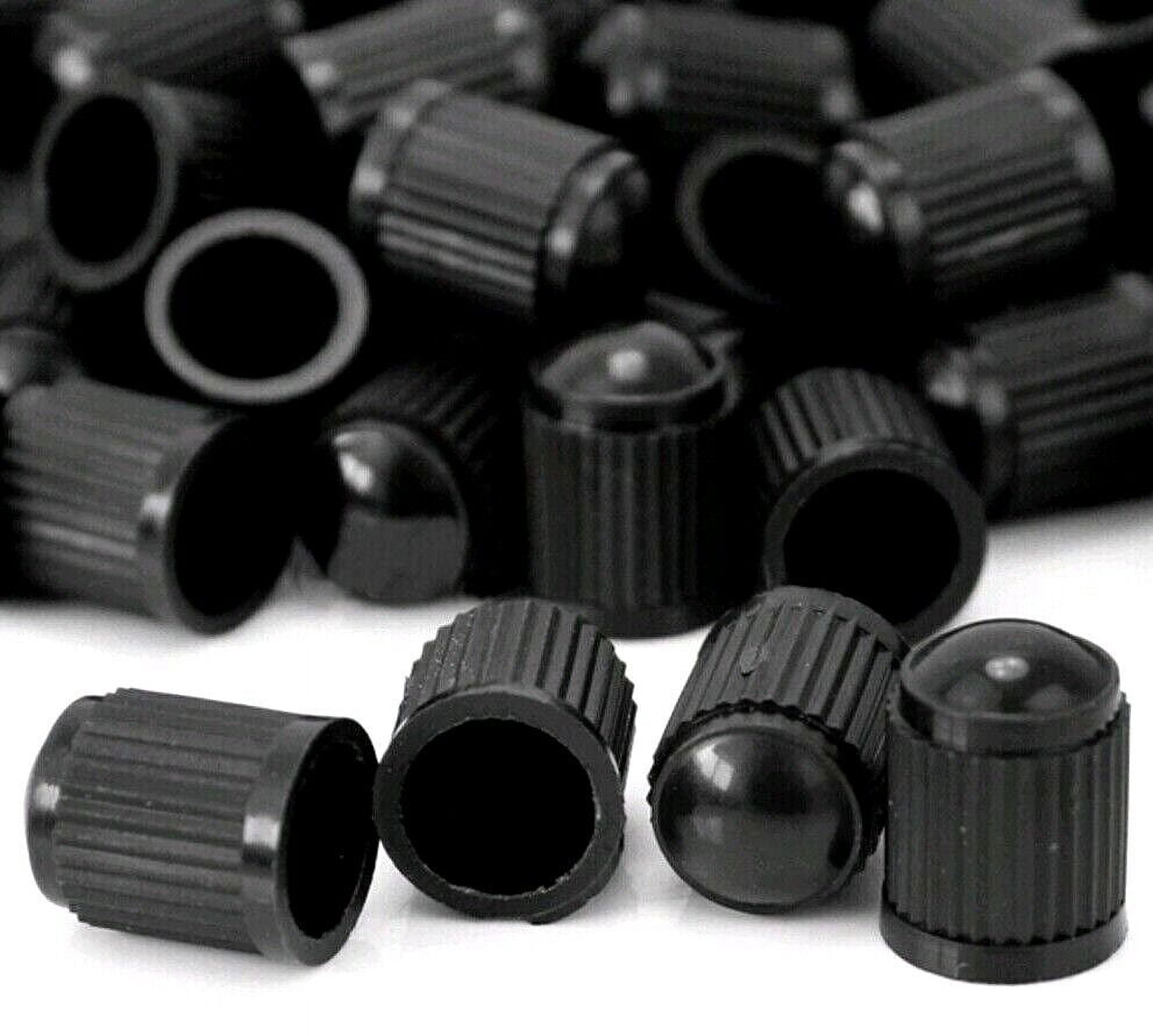 1000 Pcs Universal Black Plastic Car Motor Tire Valve Stem Caps