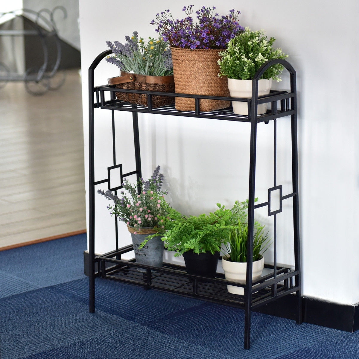 Heavy Duty 2Tier Metal Flower Plant Stand Heavy Duty 2Tier Metal Flower Plant Stand