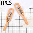 thumbnail image 3 of Handbells Solid Percussion Musical Wooden Hand Bells for Infants Newborn Kids, 3 of 8