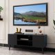 thumbnail image 2 of Entertainment Centers for Living Room Bedroom Tv Stand Living Room Furniture Black Cabinet Table Home Stands My Lux Decor Round, 2 of 9