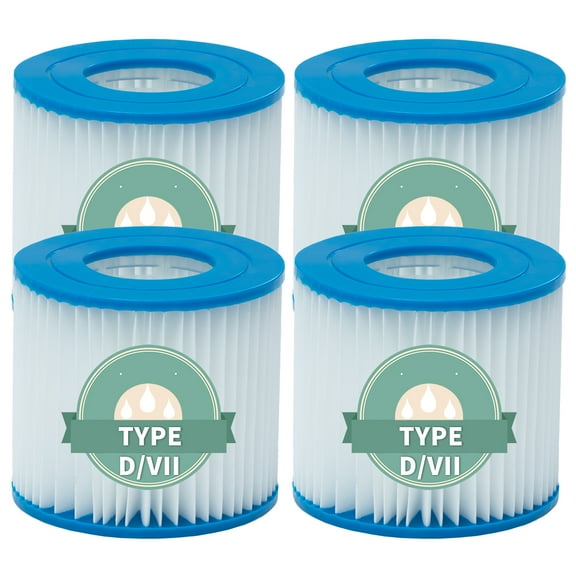 FTCBXT 4 Pack Type D Pool Filter Cartridge ,Replacement Pool Filter Compatible with 58385E,P57100102, P57000104