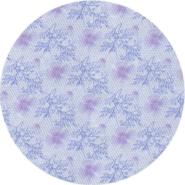 Ahgly Company Tapis d'Intérieur Lavable en Machine Carré Transitionnel Bleu Ciel, 3 Pieds Carré