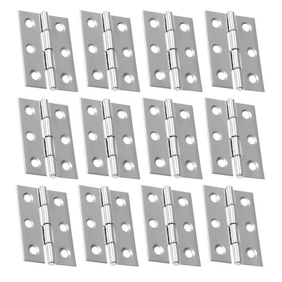 WHAMVOX 45 Pcs Brushed Nickel Cabinet Hinges Stainless Steel