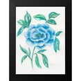 thumbnail image 2 of Dyer, Beverly 14x18 Black Modern Framed Museum Art Print Titled - Floral Blue 1, 2 of 5